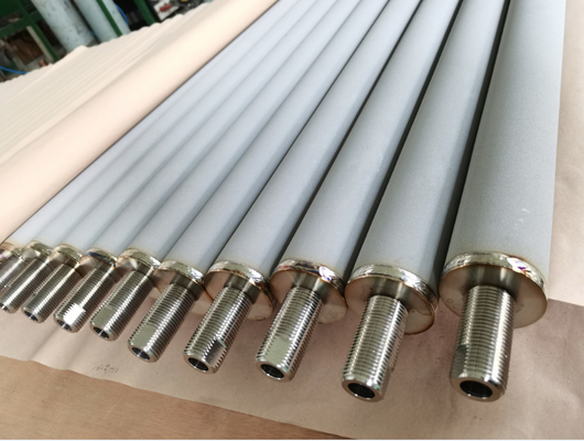 High Filtration Precision 0.5-10mm Sintered Filter Cartridge with Good Air Permeability